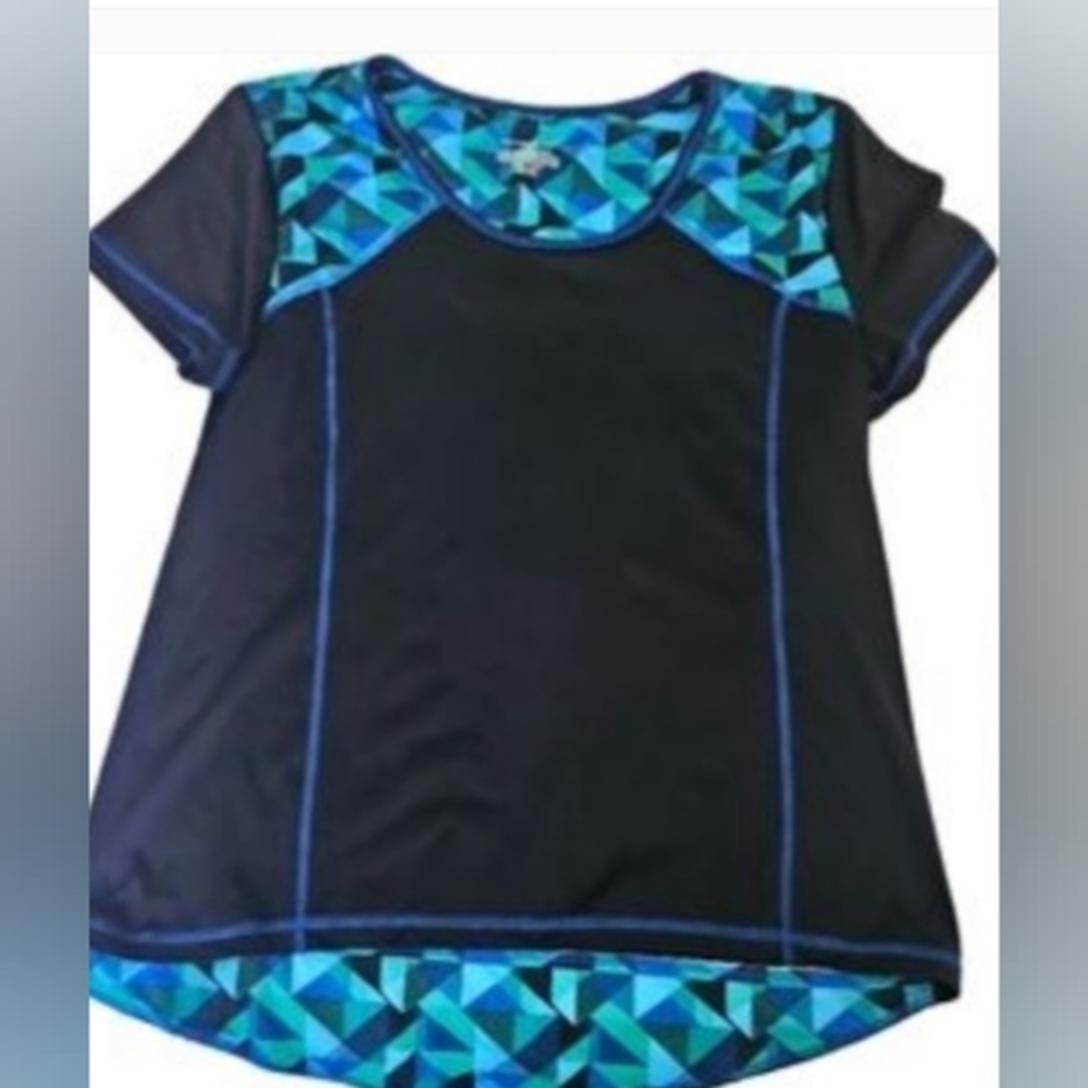 C&B black & teal tennis shirt.